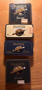 Vintage Panter Sigaren Blikken, Ophalen of Verzenden, Gebruikt, Tabaksdoos of Verpakking
