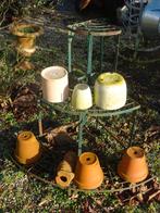 leuk groenig brocant ijzeren plantenrek planten etagère rek, Antiek en Kunst, Curiosa en Brocante, Ophalen