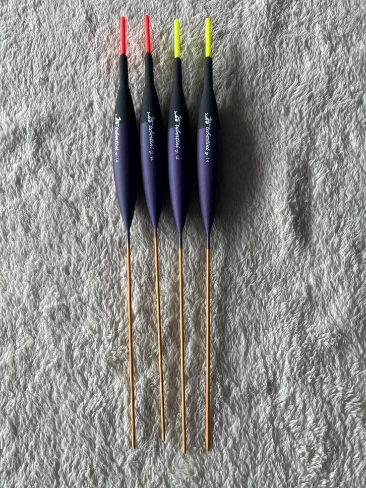 adv 73 / NIEUW set 4 dobbers TUBERTINI 14gr, Watersport en Boten, Hengelsport | Witvissen, Nieuw, Dobber of Lood, Ophalen of Verzenden