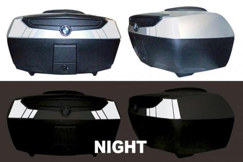 Reflectie stickers topkoffer K1600/R1200RT-LC WIT of ROOD, Motoren, Accessoires | Stickers, Verzenden