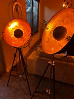 Set 3 lampen Goossens goud, Tuin en Terras, Ophalen of Verzenden, Gebruikt, Beton