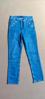 Skinny met goudkleurige knopen van Caroline biss maat 38, Blauw, Ophalen of Verzenden, Zo goed als nieuw, W30 - W32 (confectie 38/40)