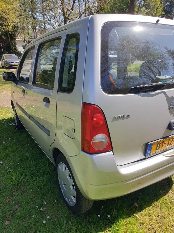 Opel Agila 1.2 I 16V 2002 Grijs, Auto's, Opel, Agila, Benzine, Euro 4, D, Hatchback, Handgeschakeld, Origineel Nederlands, Zilver of Grijs