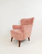 Vintage Roze Artifort fauteuil dames | Theo Ruth roze rib, -, -, Nieuw, 75 tot 100 cm