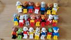 23 Oude retro Lego Fabuland poppetjes dieren figuren, Ophalen of Verzenden