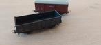2 Piko NS goederenwagens hogeboordwagen + gesloten goederenw, Hobby en Vrije tijd, Modeltreinen | H0, Gelijkstroom, Wagon, Piko