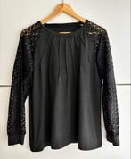 Shein Zwarte Top met Kant Maat L, Zwart, Maat 42/44 (L), Ophalen of Verzenden, Zo goed als nieuw