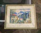 Aquarel Firenze Florence 1946, Antiek en Kunst, Kunst | Schilderijen | Klassiek, Ophalen