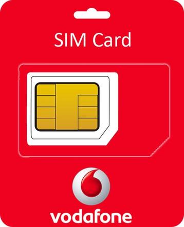 Vodafone Simkaart Prepaid  beschikbaar voor biedingen