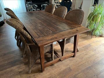 Massief eiken tafel beschikbaar voor biedingen