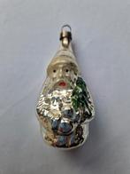 Ouderwetse glazen kerstbal kerstman vintage retro oud glas, Diversen, Kerst, Ophalen of Verzenden, Zo goed als nieuw