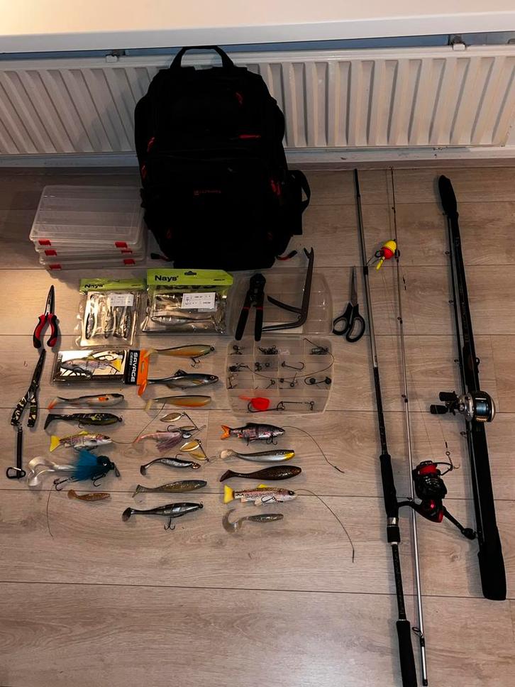 Werphengel Set Compleet, Watersport en Boten, Hengelsport | Algemeen, Gebruikt, Werphengel, Ophalen of Verzenden