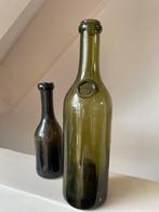 Twee flessen 18e en 19e eeuw, bodemvondst, Antiek en Kunst, Antiek | Glas en Kristal, Verzenden