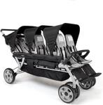 Gaggle Compass kinderwagen / buggy voor 3 kinderen in zwart, Ophalen, Kinderwagen of Buggy, Zo goed als nieuw, Esbeek