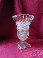 Kristallen Vaas met Gouden Accent, Ophalen of Verzenden