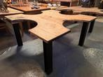 Antieke atelier tafel 150 x 150 cm goudsmid werktafel uniek, Ophalen
