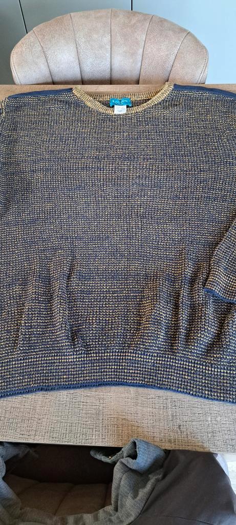 Vintage Boston Park Trui - Blauw/Goud - Maat XL, Kleding | Heren, Truien en Vesten, Gedragen, Overige maten, Blauw, Ophalen of Verzenden