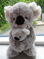 Koalabeer koala beer met jong merk Evora klittenband aan de, Ophalen of Verzenden, Zo goed als nieuw, Beer