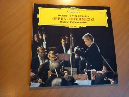 Elpee Herbert von Karajan. Opern - intermezzi. Berliner, Cd's en Dvd's, Vinyl | Klassiek, Zo goed als nieuw, Classicisme, Orkest of Ballet