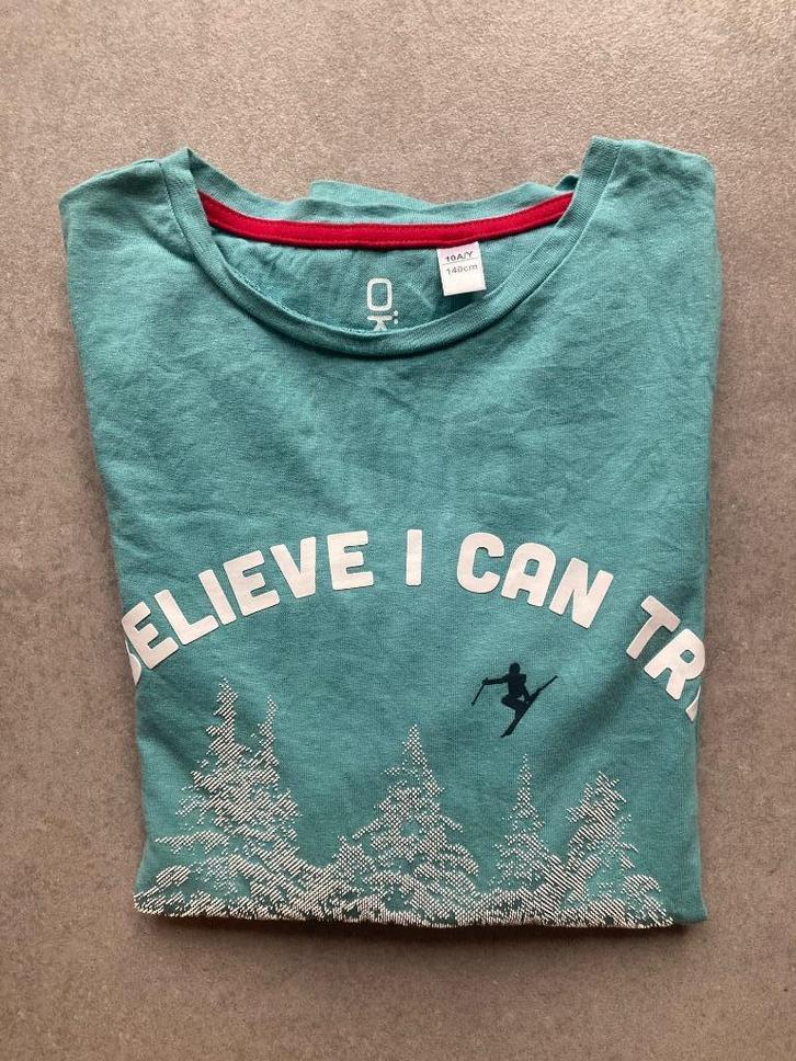 Shirt met lange mouw jongens maat 140, Kinderen en Baby's, Kinderkleding | Maat 140, Zo goed als nieuw, Jongen, Shirt of Longsleeve