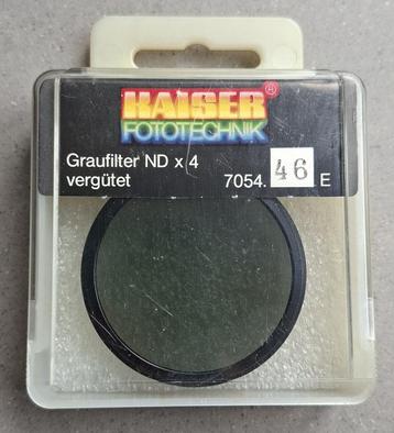 Kaiser grijsfilter ND x 4, 46 mm, zgan! beschikbaar voor biedingen