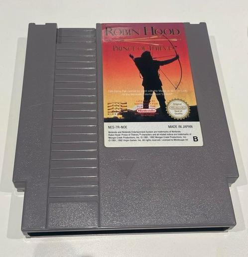 Robin Hood Prince of Thieves Nintendo NES NOE, Spelcomputers en Games, Games | Nintendo NES, Gebruikt, Platform, 1 speler, Vanaf 3 jaar