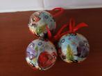 Kerst - 3 Cars kunst kerstballen, Diversen, Kerst, Ophalen, Zo goed als nieuw
