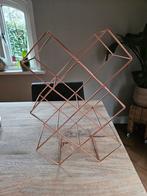 Stijlvol metalen wijnrek, Huis en Inrichting, Woonaccessoires | Wijnrekken, Ophalen, 15 tot 25 flessen, Zo goed als nieuw, Metaal