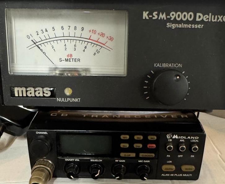 Midland Alan 48 plus bakkie met KSM 9000 Deluxe, Telecommunicatie, Zenders en Ontvangers, Zo goed als nieuw, Zender en Ontvanger