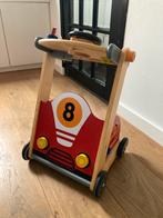 Leuk houten auto loopwagentje, Ophalen, Gebruikt, Duw- of Trekspeelgoed