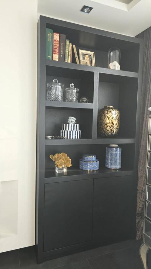 NIEUW boekenkast wandkast vakkenkast 120x220x40cm zwart, Huis en Inrichting, Kasten | Boekenkasten, Nieuw, 100 tot 150 cm, 200 cm of meer