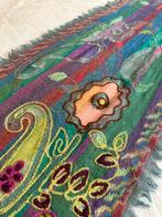 Kleurige sjaal 33 x 155 cm wol viscose, Ophalen of Verzenden, Zo goed als nieuw