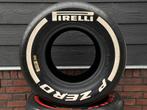 Formule 1 band Pirelli Wit Hard (VOORBAND), Ophalen, Gebruikt, Formule 1