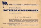 Rotterdam - Kopenhagen - Dampskibs - 1946, Postzegels en Munten, Brieven en Enveloppen | Nederland, Ophalen of Verzenden, Briefkaart