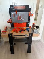 Smoby Black+Decker kinder Werkbank speelgoed, Kinderen en Baby's, Speelgoed | Duplo en Lego, Ophalen, Zo goed als nieuw, Complete set