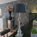 Mooie (exclusieve) tafellamp (kap zwart), Ophalen of Verzenden, Zo goed als nieuw, E27 (groot), Led-lamp