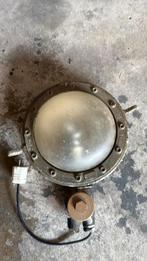 Scheepslamp met stekker, Gebruikt, Metaal of Aluminium, Vintage, Ophalen of Verzenden
