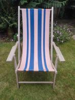 Vintage strandstoel, Ophalen, Gebruikt, Hout