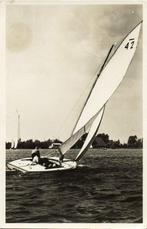 Friesche Zeilsport - zeilboot op meer - 1944 gelopen, Verzamelen, 1940 tot 1960, Gelopen, Ophalen of Verzenden, Overijssel