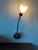 Wandlamp voor Stopcontact, Buigbaar & Dimbaar, Ophalen, Gebruikt, Glas