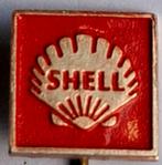 SHELL-oliemaatschappijspeldje vierkantmodel, Verzamelen, Verzenden, Gebruikt, Merk, Speldje of Pin