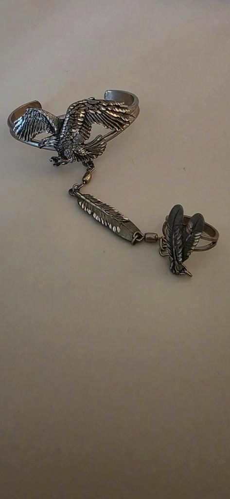 Vintage EJC Slavenarmband Adelaar Veer 1996, Sieraden, Tassen en Uiterlijk, Armbanden, Zo goed als nieuw, Ophalen of Verzenden