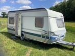 Fendt Saphir 470 TF mover, luifel, fietsendrager, Frans bed, Caravans en Kamperen, Caravans, Rondzit, Schokbreker, Particulier