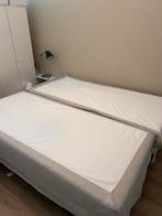 Uitklapbare boxspring, Ophalen, Gebruikt, Tweepersoons, Beige