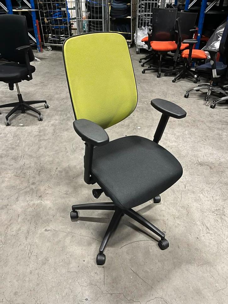 Giroflex 353 bureaustoel - Groene netbespannen rug, Huis en Inrichting, Bureaustoelen, Gebruikt, Bureaustoel, Groen, Ergonomisch