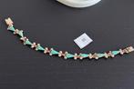 Turquoise Zilveren 925 Armband, Gebruikt, Blauw, Ophalen of Verzenden, Met edelsteen