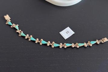 Turquoise Zilveren 925 Armband beschikbaar voor biedingen
