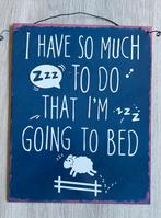 Tekstbord, Huis en Inrichting, Woonaccessoires | Tekstborden en Spreuken, Ophalen of Verzenden, Nieuw