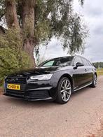 Audi A4 Avant 2.0 TFSI Quattro S-line pano b&o digitaal vol!, Automaat, 4 cilinders, A4, Zwart
