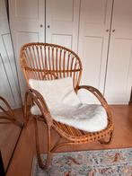 Rotan Lounge stoel, Huis en Inrichting, Ophalen, Gebruikt, Bruin, Eén